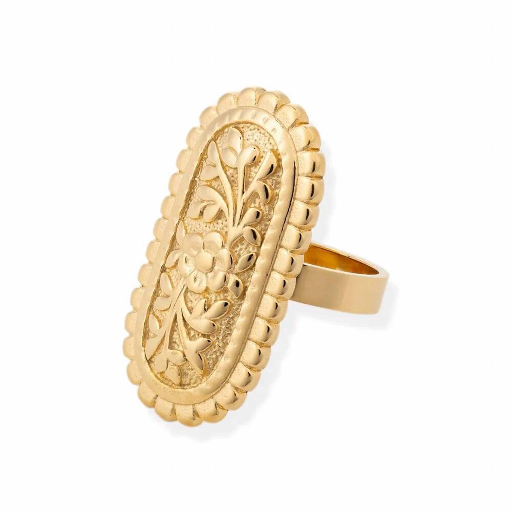 NEW BRACHA women's tallulah ring in gold